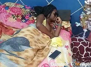 Young African Teen Dreams Erotic Anal with Santa Leo Ogro Cumshot