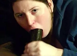 Sexy Amazon Samantha Sucks Cum from Black Monster Cock