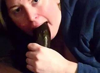 Sexy Amazon Samantha Sucks Cum from Black Monster Cock