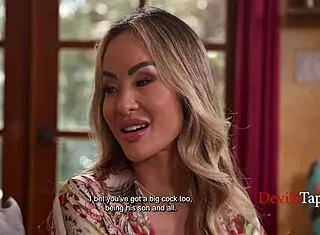 stepmom lures stepson away from cheating hubby with taboo seduction