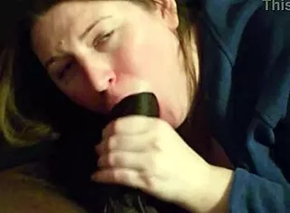 Sexy Amazon Samantha Sucks Cum from Black Monster Cock