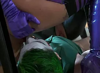 Katwoman Jennifer Dark's Wild Prison Cage 3way Fuck!