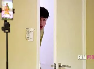 step cousin phoebe kalib begs ethan to suck his cock reverse cowgirl pov taboo ride