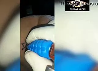 Tattoo Artist Inks Model's Tight Rear in Best Moments