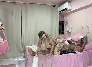 corno watches pm's curvy latina get fucked