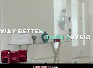 latina brunette masseuse deepthroat handjob cum on tits in nuru shower