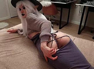elf witch's beauty secret? hot cum facial after abstinence week