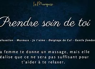 French GFE whispers dirty JOI blowjob care instructions