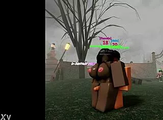 lost roblox fight twice now riding for creampie sex game 😩💦