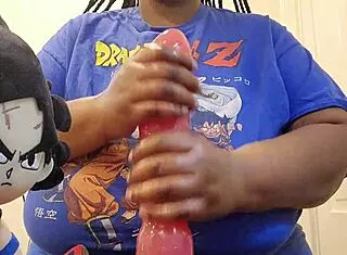 omg boyfriend's HUGE black cock stretches my fat bbw tits n pussy!! dildo play too 😩🍆💦