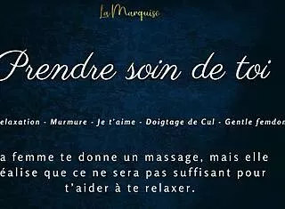French GFE whispers dirty JOI blowjob care instructions