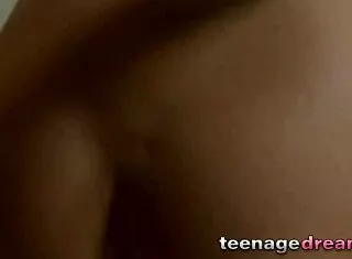 european teen babe's tight ass filled with creampie jizz hardcore