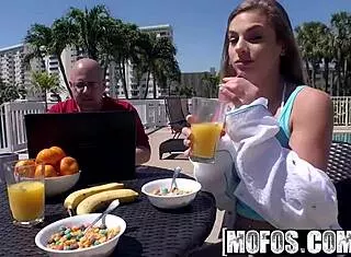 Sydney Cole's Wet Shaved Pussy Banged in Beach POV