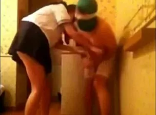 amateur schoolgirl in uniform delivers brutal ball kicks relentlessly