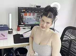 step bro goons hard to my taboo hairy chubby curves pov