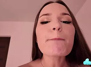 Juicy Cum Play After Swallowing Thick Load from Blowjob!