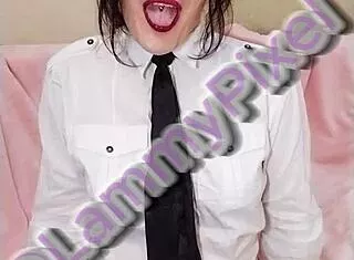 Lammy Pixel's Sexy School Dress Teases Curvy Brunette Student Fantasies of Hardcore Sex and Submission