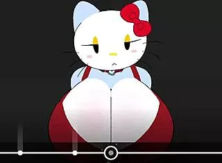 hello kitty's big ass and tits slammed by monster cock nonstop
