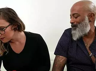 shaun dam destroys red august's tattooed milf cunt in contest photoshoot
