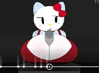 hello kitty's big ass and tits slammed by monster cock nonstop