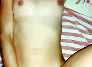 i feel her small waist gripping me tight during our homemade blonde wife sex