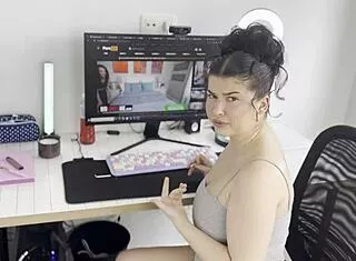 step bro goons hard to my taboo hairy chubby curves pov