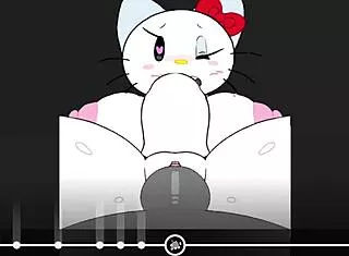 hello kitty's big ass and tits slammed by monster cock nonstop