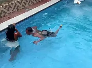 saved from pool, i ride this young stud's cock to squirting ecstasy