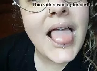 sweet thin glossy lips hide mommy's hairy chubby humiliation for daddy first time