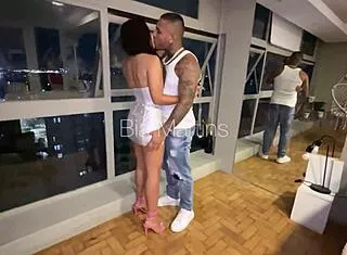 friend sneaks in close for every intimate submissive babe moment caught on cam.