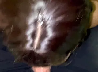 Big ass roommate sucks cock deep and swallows cum for rent payment