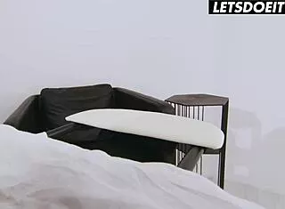 Step sis begs for cum in interracial dorm threesome mmf