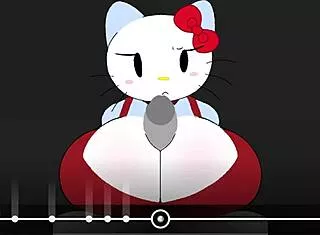 hello kitty's big ass and tits slammed by monster cock nonstop