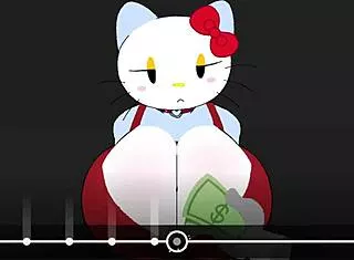 hello kitty's big ass and tits slammed by monster cock nonstop