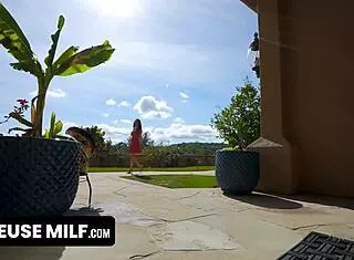 she just needs a hard cock comforting her flexible milf body