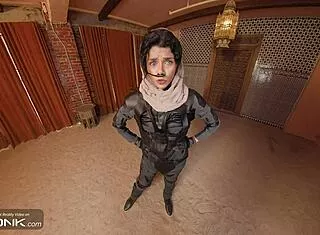vr chani rides atreides' huge cock in dune uniform cosplay 😈🔥