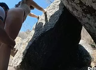 took my latina friend hiking and we fucked outdoors doggystyle 😏🍑🌳