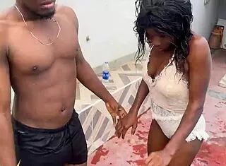 saved from pool, i ride this young stud's cock to squirting ecstasy