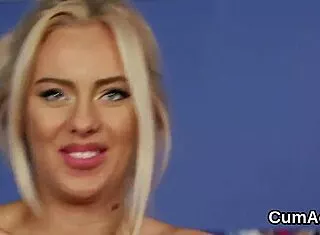 Naughty Hottie Sucks Loads for Explosive Facial Cum Blast!