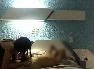Mexican Shemale Rides Mature Stud's Huge Cock Part 1