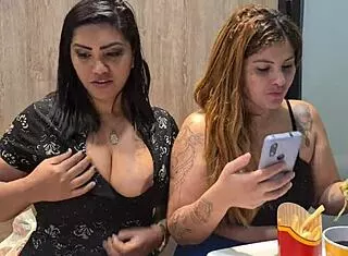 married sluts flash tits at drive thru for security fuck