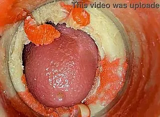 Monster cock makes tight pussy squirt huge creampie closeup