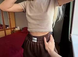Step Sister's Tight Pussy Milks Cum Into Panties Super Quick!