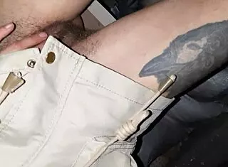 hey, we're lesbians masturbating hidden in the hut, pussy so hairy!