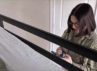 Lucy lotus sucks alex adams monster cock bunk bed nerd taboo
