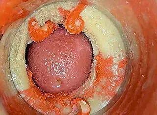 Monster cock makes tight pussy squirt huge creampie closeup