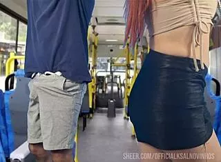 student groped hard on crowded public bus