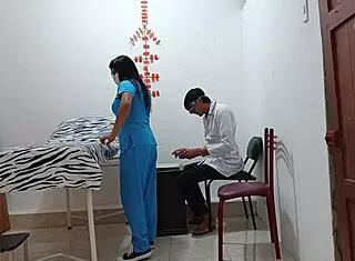 in the doctor's office, patients dive into a wild homemade foursome roleplay orgy
