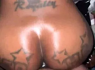 Raw Ebony Gay Couple Bareback Big Ass Creampie and Nut Eating Frenzy