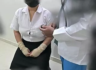Doctor's Secret Exam of Helpless Patient in Clinic
